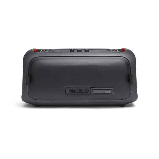 JBL PartyBox On-The-Go - Black - Portable party speaker with built-in lights and wireless mic - Back image number null